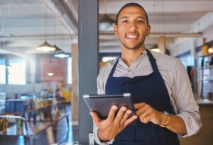 food service worker exploring career opportunities
