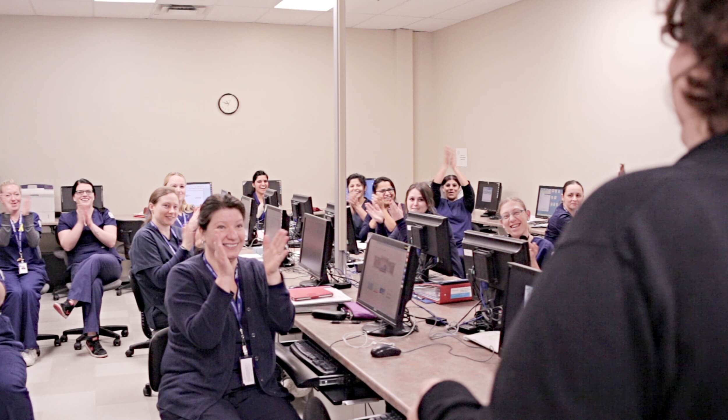 A cohort of a medical office administration course preparing for a successful healthcare career.
