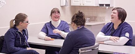 A group of health care students in class at a Medix campus