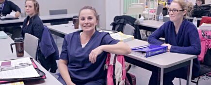 A classroom training in a personal support worker program at Medix College